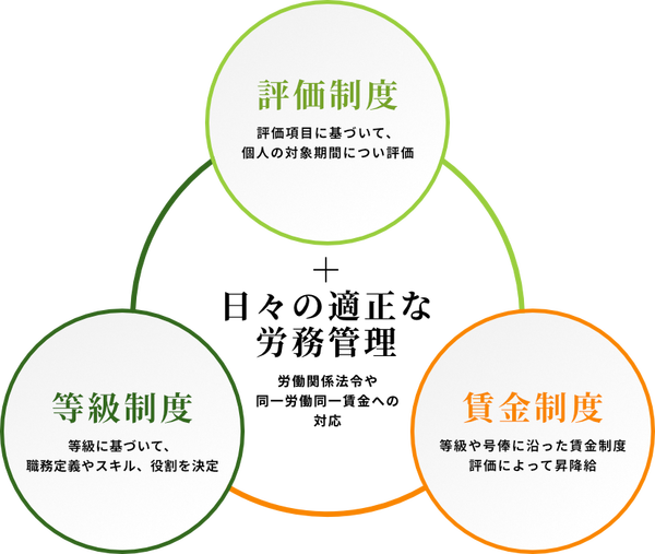 人事評価制度・賃金制度整備